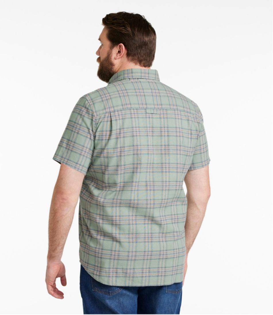 L.L.Bean | Men's Stonecoast Hemp Shirt, Short-Sleeve, Slightly Fitted Untucked Fit