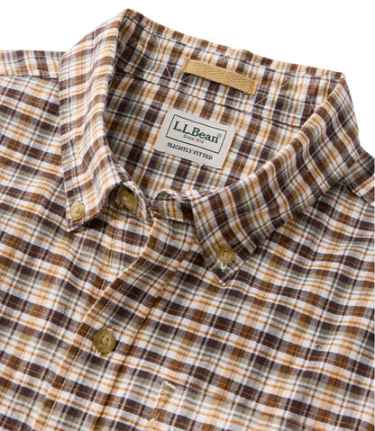 L.L.Bean | Men's Stonecoast Hemp Shirt, Short-Sleeve, Slightly Fitted Untucked Fit