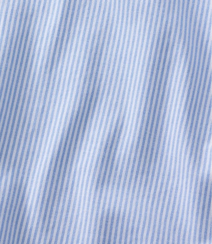 L.L.Bean | Men's Comfort Stretch Oxford Shirt, Traditional Untucked Fit, Stripe