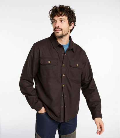 L.L.Bean | Men's Maine Guide Lightweight Lined Wool Field Shirt
