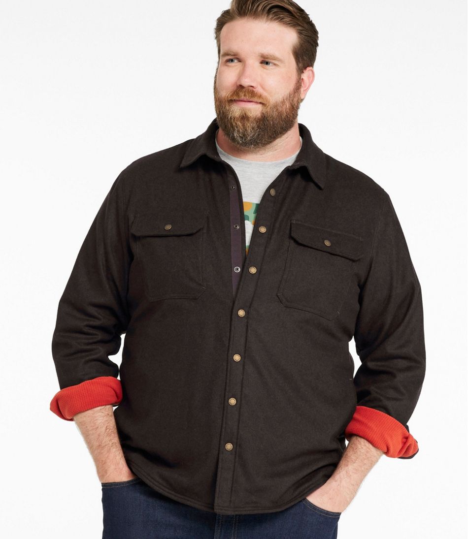L.L.Bean | Men's Maine Guide Lightweight Lined Wool Field Shirt