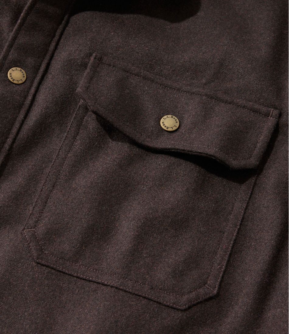 L.L.Bean | Men's Maine Guide Lightweight Lined Wool Field Shirt