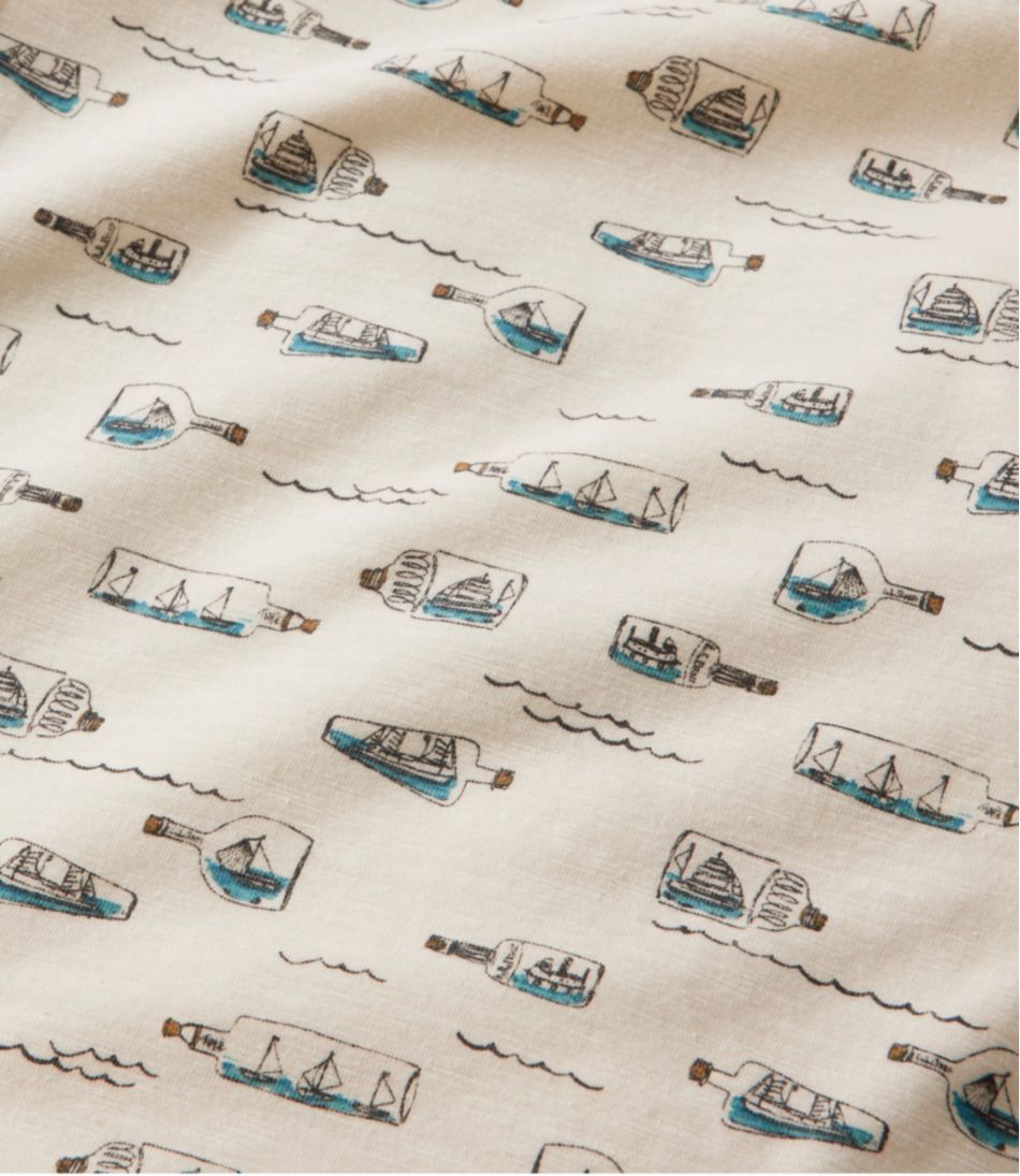 L.L.Bean | Men's Lakewashed Performance Shirts, Button-Front Shirt, Short-Sleeve, Print