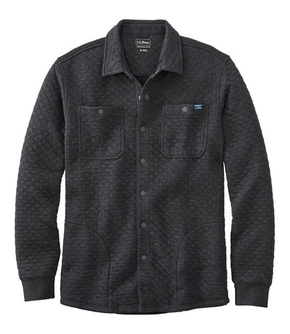 L.L.Bean | Men's Quilted Sweatshirts, Snap Overshirt
