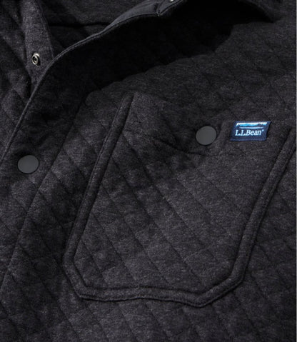 L.L.Bean | Men's Quilted Sweatshirts, Snap Overshirt