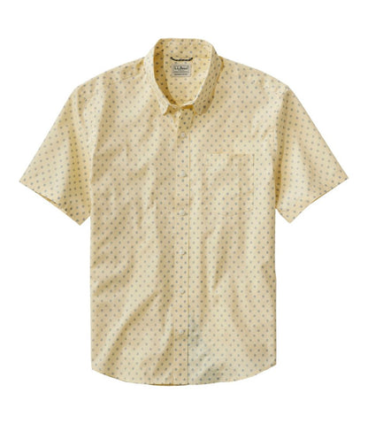 L.L.Bean | Men's Comfort Stretch Performance® Shirt, Short-Sleeve, Slightly Fitted Untucked Fit, Print