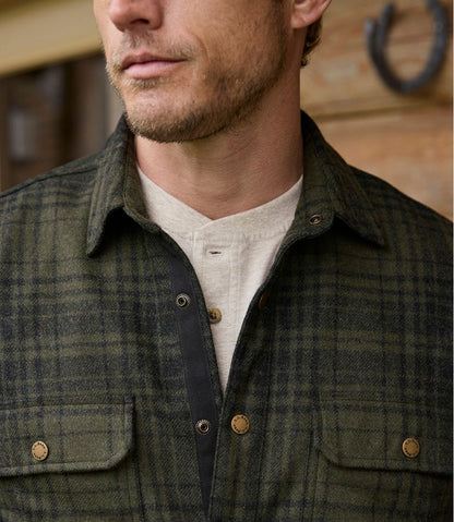 L.L.Bean | Men's Maine Guide Lightweight Wool Field Shirt, Plaid