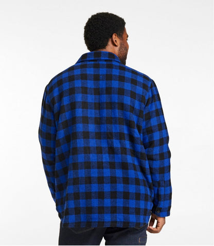 L.L.Bean | Men's Maine Guide Sherpa Lined Wool Shirt