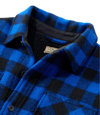 L.L.Bean | Men's Maine Guide Sherpa Lined Wool Shirt