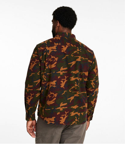 L.L.Bean | Men's Bean's Moleskin Shirt, Slightly Fitted Untucked Fit, Print