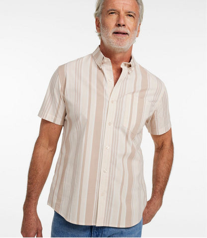 L.L.Bean | Men's Signature Stretch Poplin Shirt, Short-Sleeve, Slim Fit