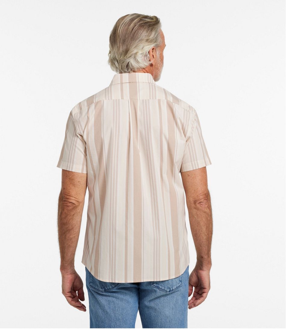 L.L.Bean | Men's Signature Stretch Poplin Shirt, Short-Sleeve, Slim Fit
