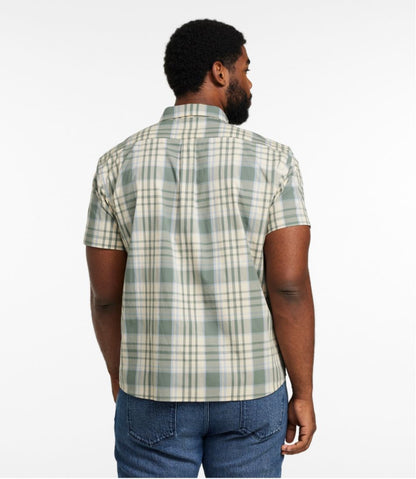 L.L.Bean | Men's Signature Stretch Poplin Shirt, Short-Sleeve, Slim Fit