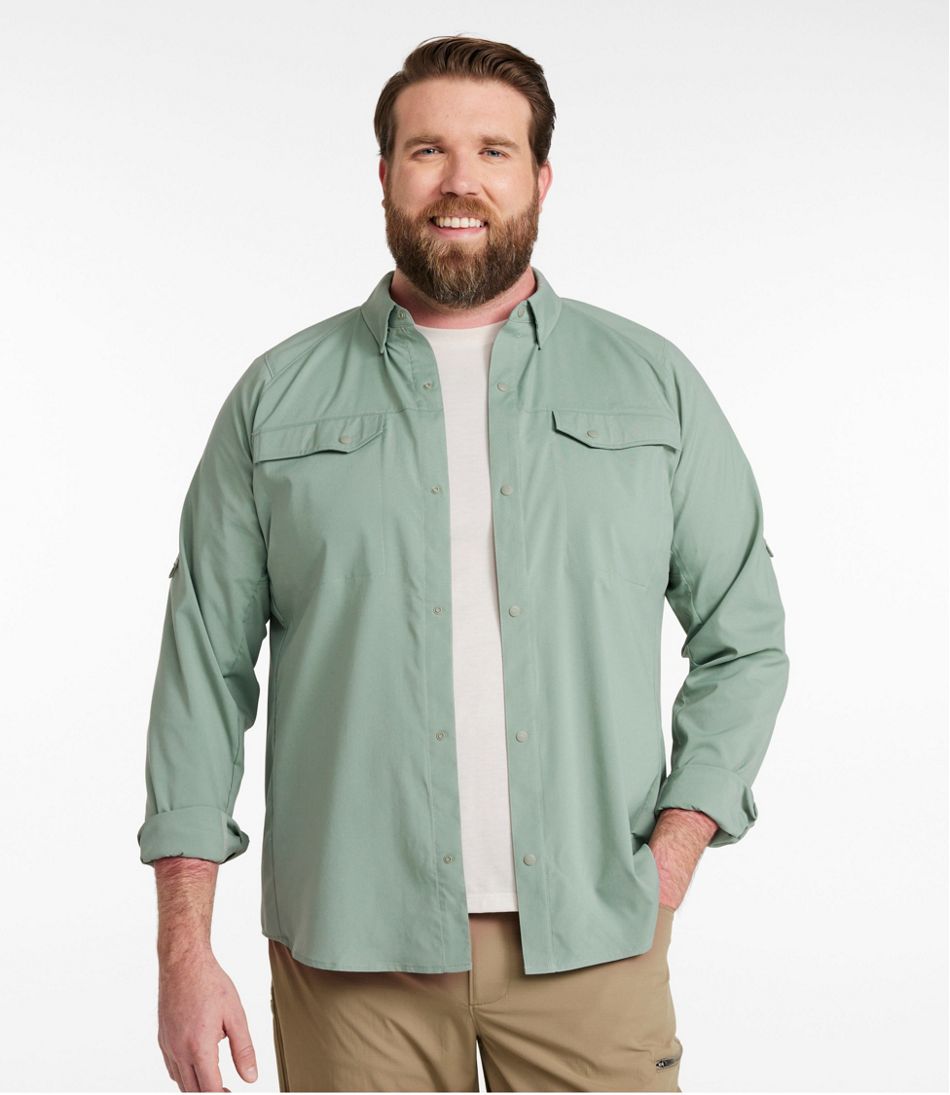 L.L.Bean | Men's Tropicwear CoolPro Fishing Shirt, Long-Sleeve