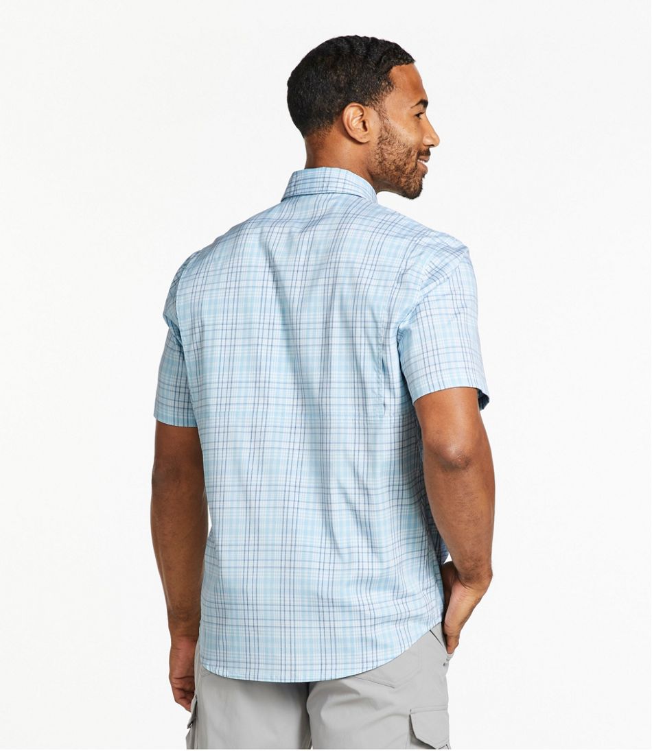L.L.Bean | Men's Tropicwear Shirt, Plaid Short-Sleeve