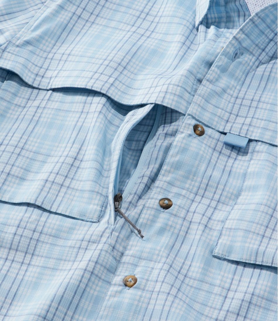 L.L.Bean | Men's Tropicwear Shirt, Plaid Short-Sleeve