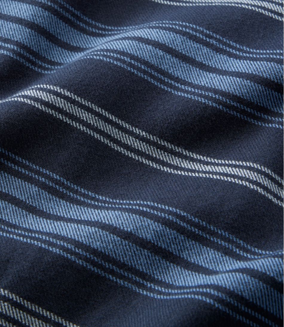 L.L.Bean | Men's Fleece-Lined Flannel Shirt, Traditional Fit, Stripe