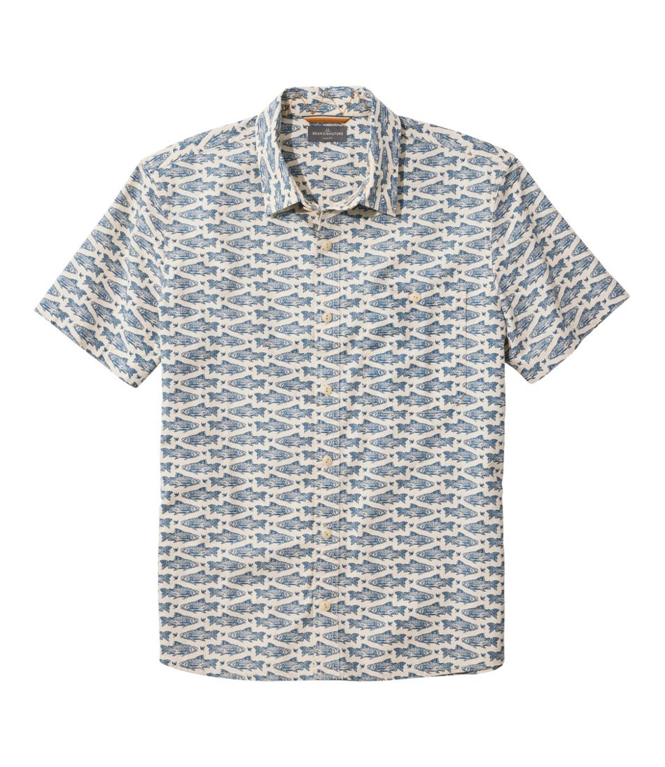L.L.Bean | Men's Signature Vacationland Shirt, Short-Sleeve, Slim Fit