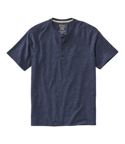 L.L.Bean | Men's Comfort Stretch Pima Tee Shirt, Short-Sleeve Henley
