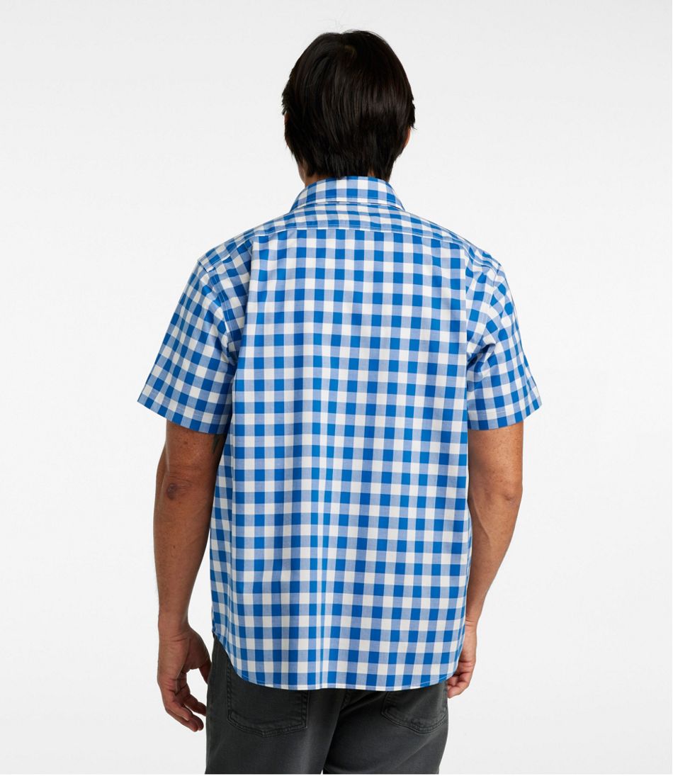 L.L.Bean | Men's Bean's Wrinkle-Free Everyday Shirt, Traditional Untucked Fit, Plaid, Short-Sleeve