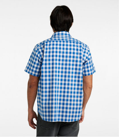 L.L.Bean | Men's Bean's Wrinkle-Free Everyday Shirt, Traditional Untucked Fit, Plaid, Short-Sleeve