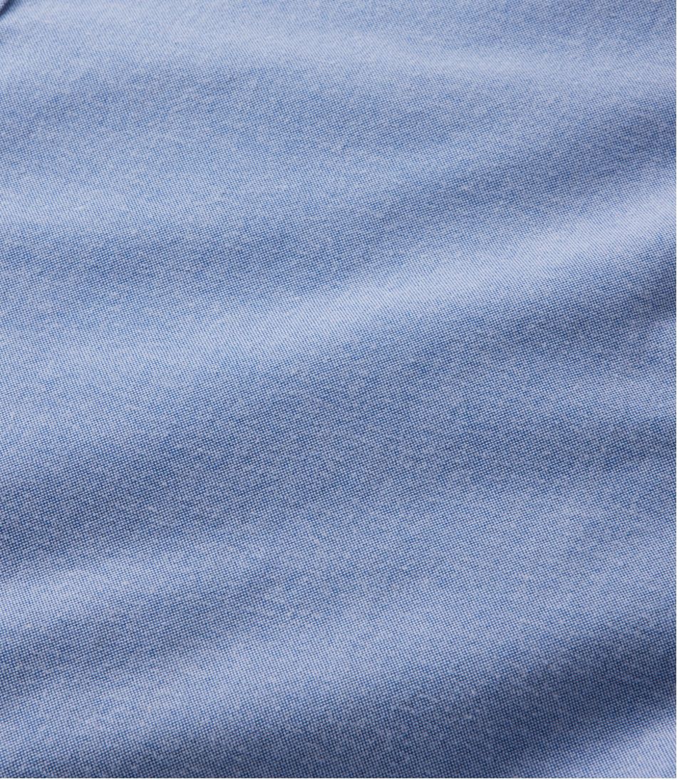 L.L.Bean | Men's Comfort Stretch® Oxford Shirt, Slightly Fitted Untucked Fit, Short-Sleeve