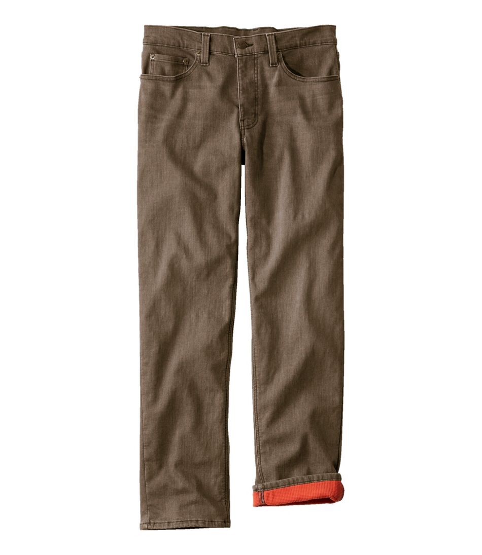 L.L.Bean | Men's BeanFlex® Jeans, Standard Athletic Fit, Fleece-Lined