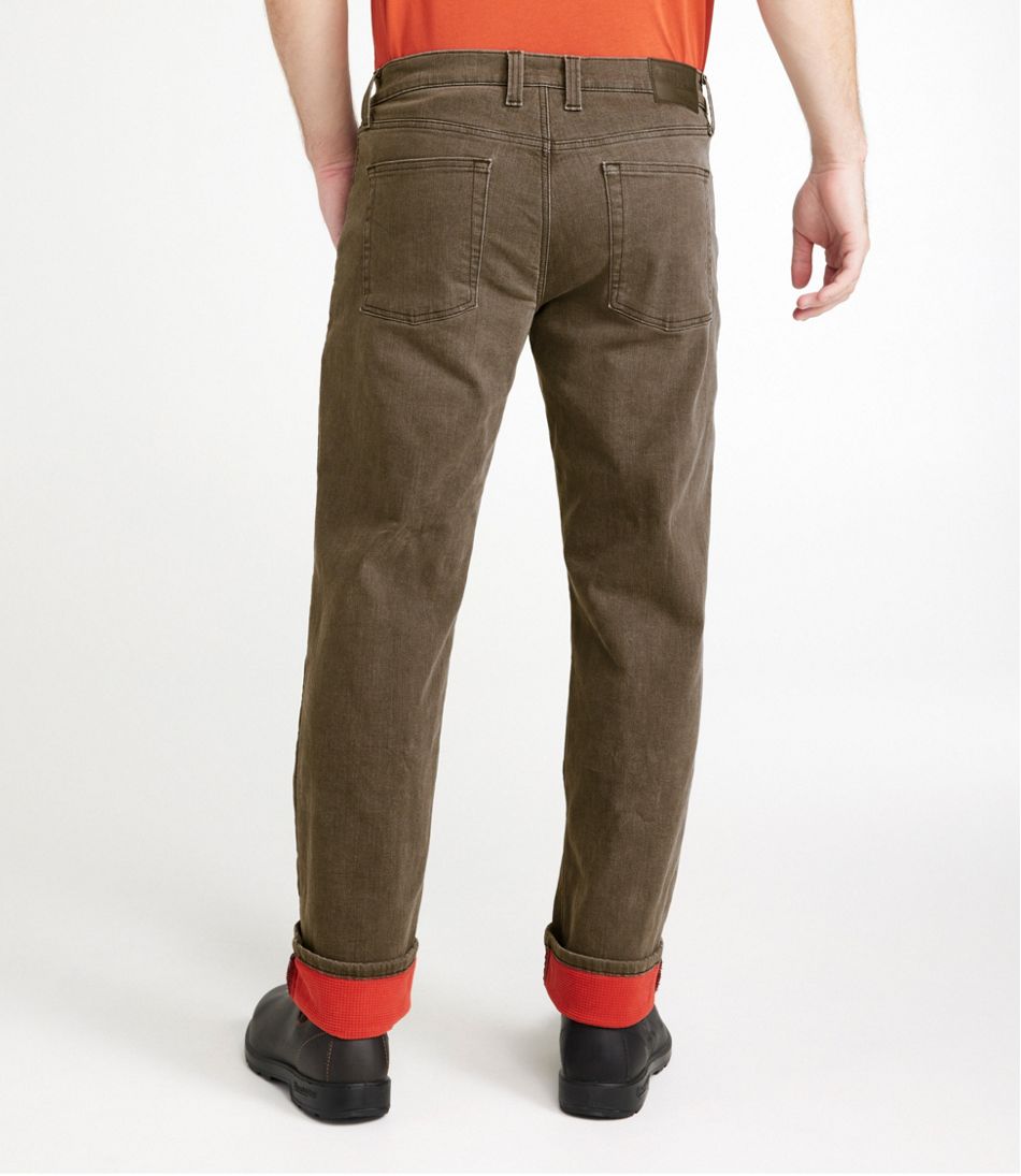 L.L.Bean | Men's BeanFlex® Jeans, Standard Athletic Fit, Fleece-Lined