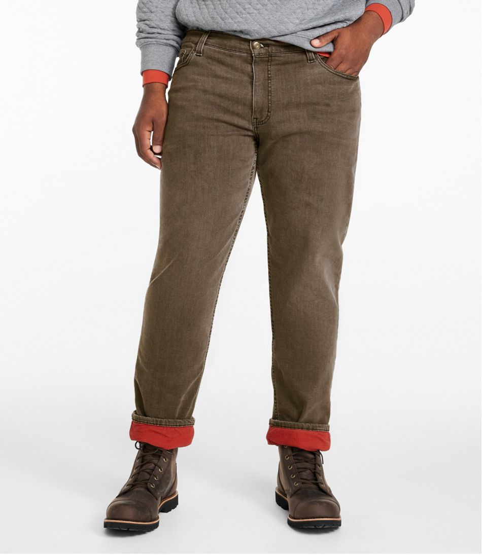L.L.Bean | Men's BeanFlex® Jeans, Standard Athletic Fit, Fleece-Lined
