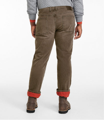 L.L.Bean | Men's BeanFlex® Jeans, Standard Athletic Fit, Fleece-Lined