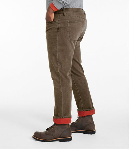 L.L.Bean | Men's BeanFlex® Jeans, Standard Athletic Fit, Fleece-Lined