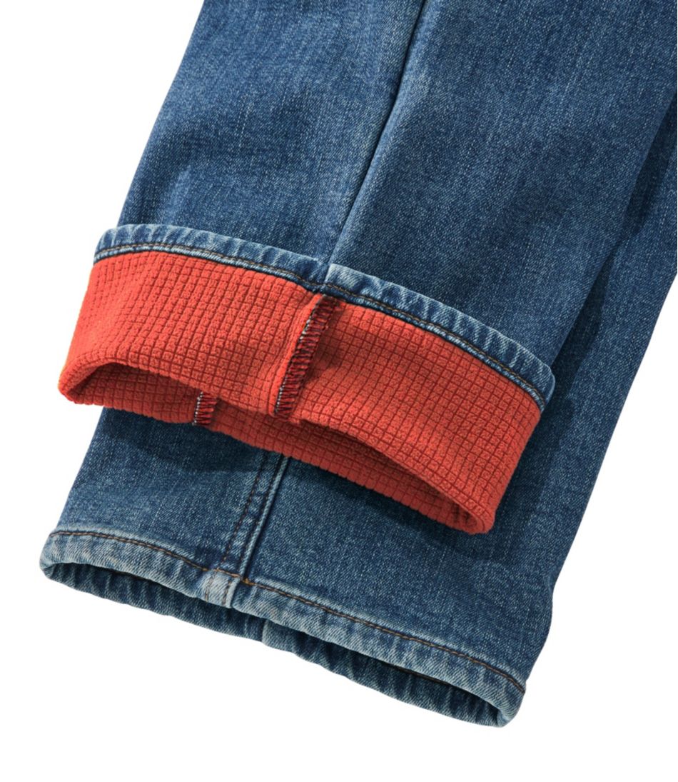 L.L.Bean | Men's BeanFlex® Jeans, Standard Athletic Fit, Fleece-Lined