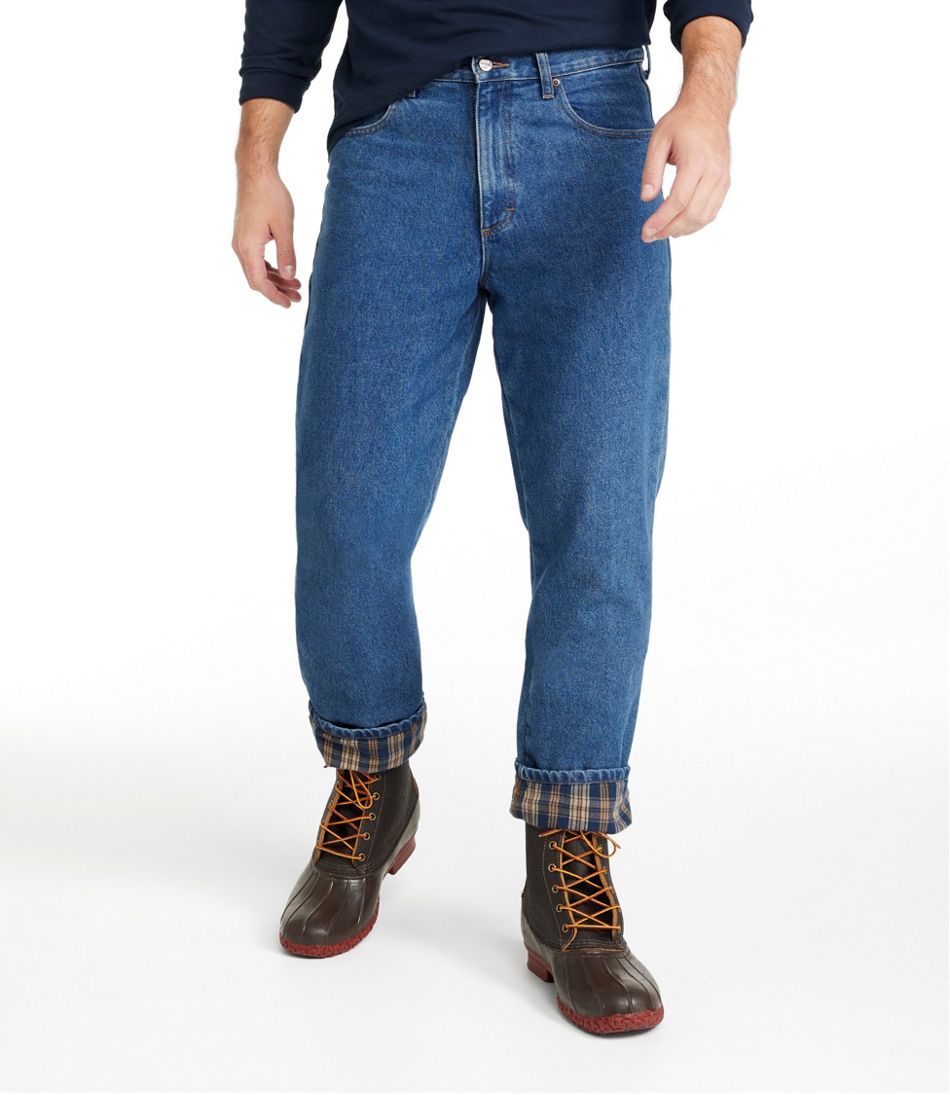 L.L.Bean | Men's Double L® Jeans, Classic Fit, Flannel-Lined