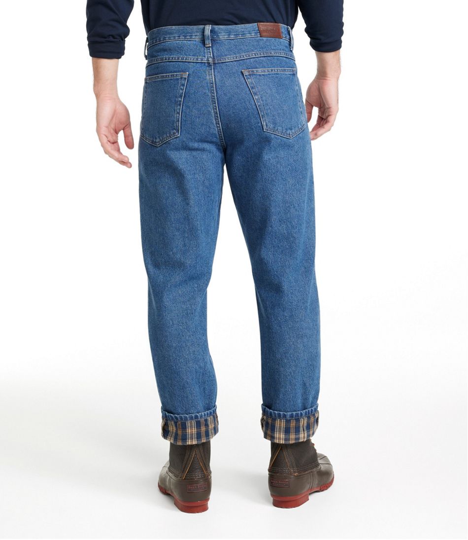 L.L.Bean | Men's Double L® Jeans, Classic Fit, Flannel-Lined
