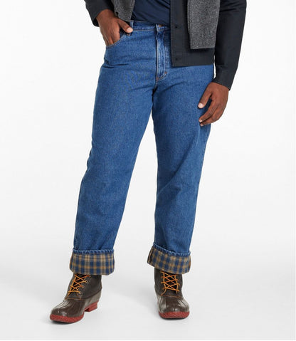 L.L.Bean | Men's Double L® Jeans, Classic Fit, Flannel-Lined
