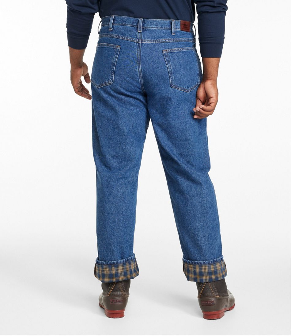 L.L.Bean | Men's Double L® Jeans, Classic Fit, Flannel-Lined
