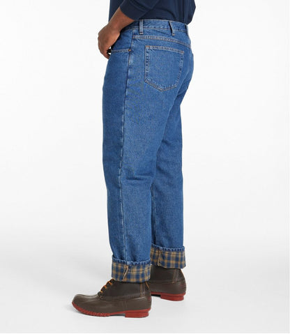 L.L.Bean | Men's Double L® Jeans, Classic Fit, Flannel-Lined