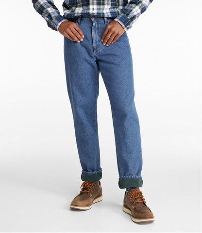L.L.Bean | Men's Double L® Jeans, Classic Fit, Fleece-Lined