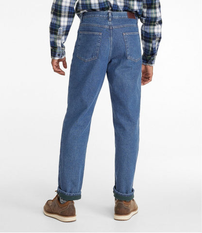 L.L.Bean | Men's Double L® Jeans, Classic Fit, Fleece-Lined