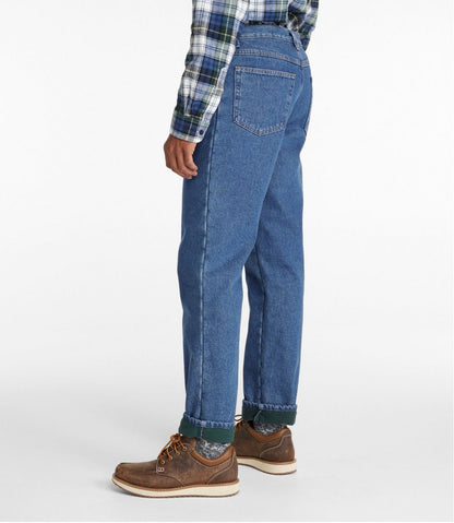 L.L.Bean | Men's Double L® Jeans, Classic Fit, Fleece-Lined