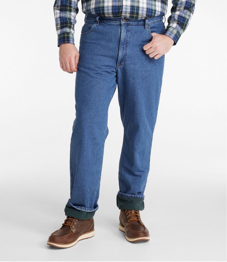 L.L.Bean | Men's Double L® Jeans, Classic Fit, Fleece-Lined