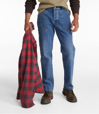 L.L.Bean | Men's Signature Heritage Utility Denim, Classic Fit, Straight Leg