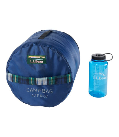 L.L.Bean | Kids' L.L.Bean Flannel Lined Camp Sleeping Bag, 40°