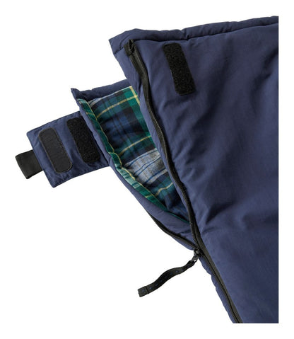 L.L.Bean | Kids' L.L.Bean Flannel Lined Camp Sleeping Bag, 40°