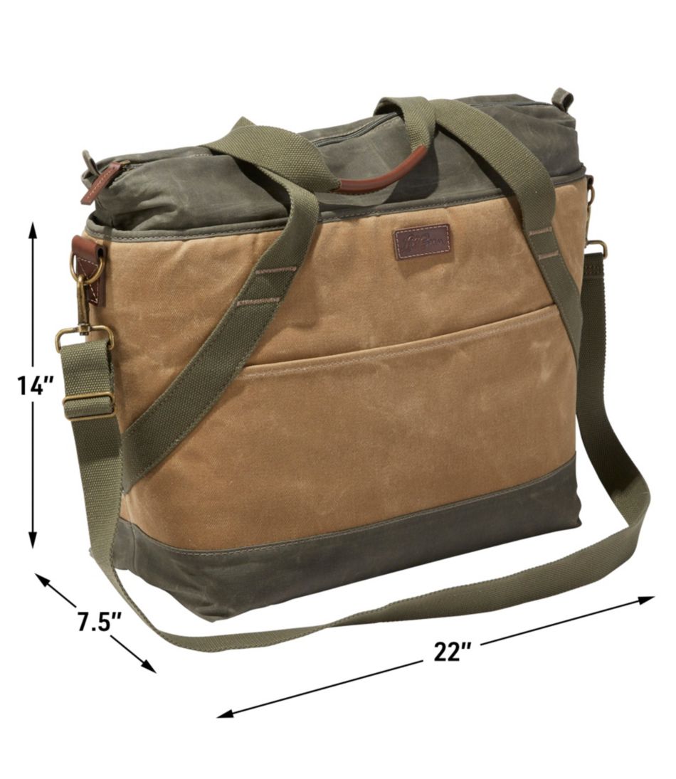 L.L.Bean | Insulated Waxed-Canvas Tote, Large