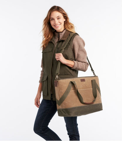L.L.Bean | Insulated Waxed-Canvas Tote, Large