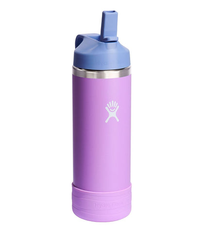 L.L.Bean | Kids' Hydro Flask Wide Mouth Straw Cap And Boot, 18 oz.