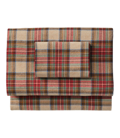L.L.Bean | Heritage Chamois Flannel Sheet Collection, Plaid
