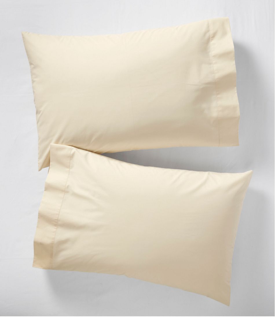 L.L.Bean | 280-Thread-Count Pima Cotton Percale Pillowcases, Set of Two