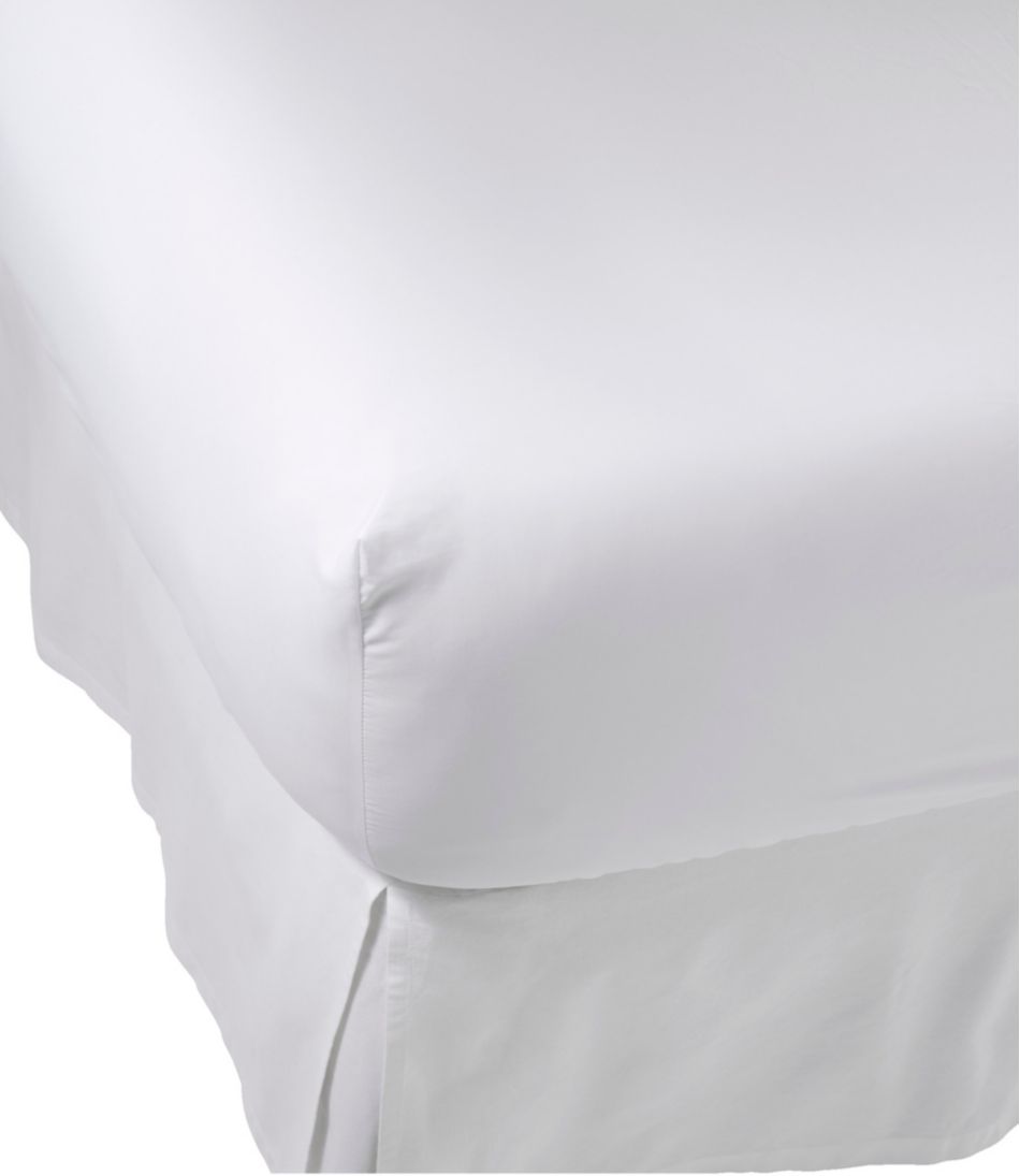 L.L.Bean | 280-Thread-Count Pima Cotton Percale Sheet, Fitted